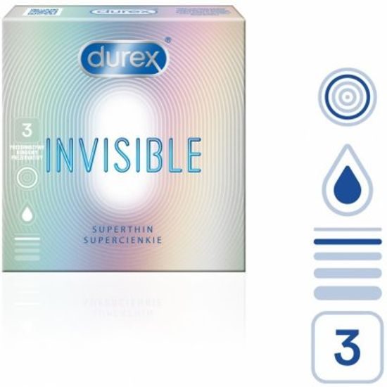 Durex Invisible Extra Thin Extra Sensitive 3ks