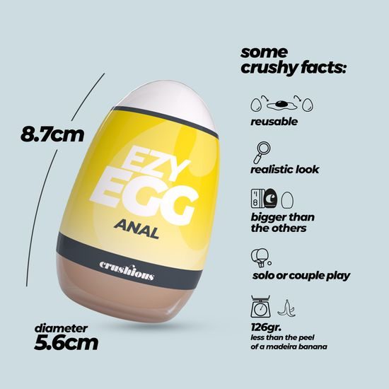 Crushious Ezy Egg Anal Masturbator Egg