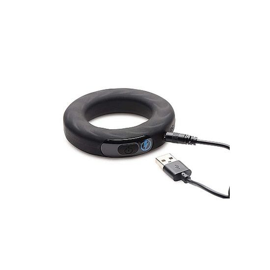 Zeus Electrosex E-Stim Pro Silicone Cock Ring Vibe with Remote