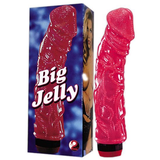 Wibrator Big Jelly czerwony