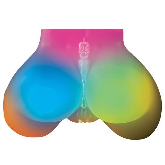 Pipedream PDX Elite Go-Go Booty Self-Lubricating Mega Masturbator Frosted