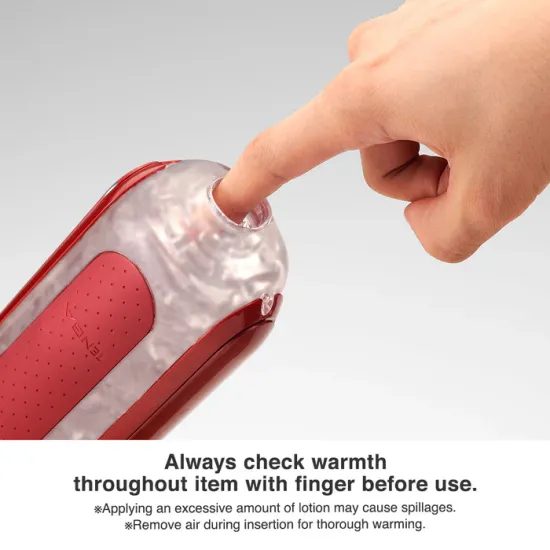 TENGA Flip 0 Red Warmer Package