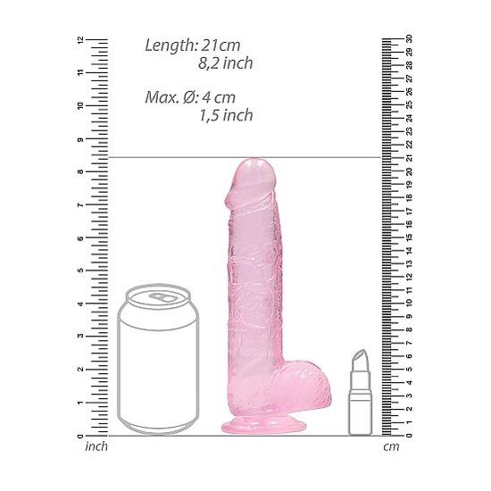 Shots REALROCK Realistic Dildo with Balls 19 cm