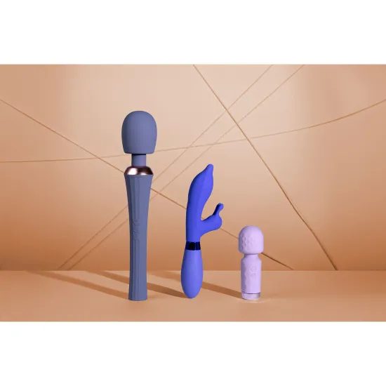 Loveline Powerful Wand Vibrator with Still Handle - Blue Nova