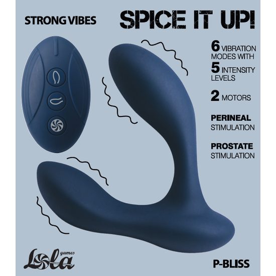 Masážny prístroj na prostatu s 2 motormi Spice it Up P-Bliss