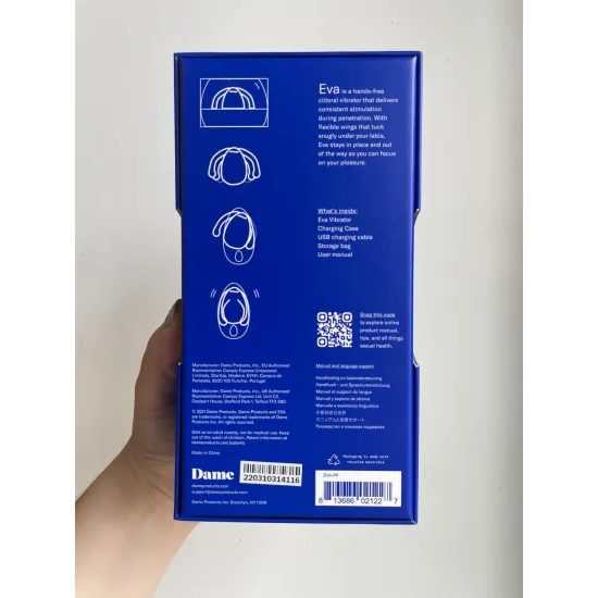 Dame Products EVA II Вибратор без ръце Quartz