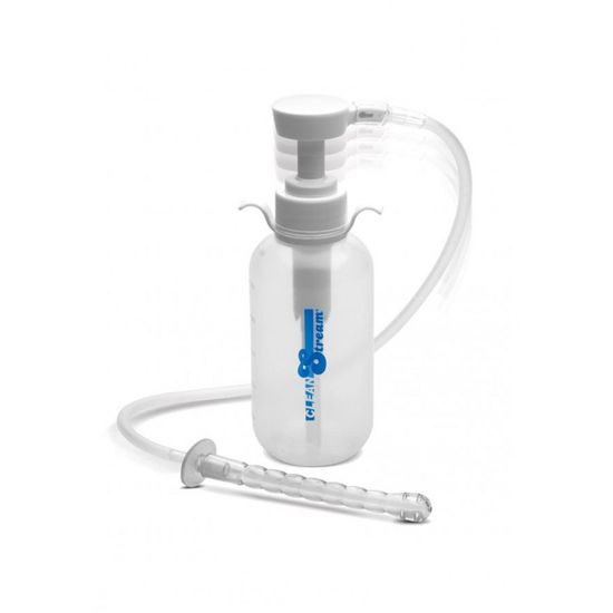 CleanStream Pump Action Enema Bottle with Nozzle Clear