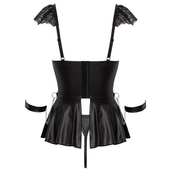 Cottelli Bondage Style Babydoll Set with Handcuffs