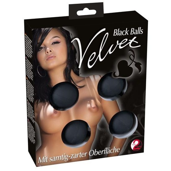 Velvet Black Balls - black