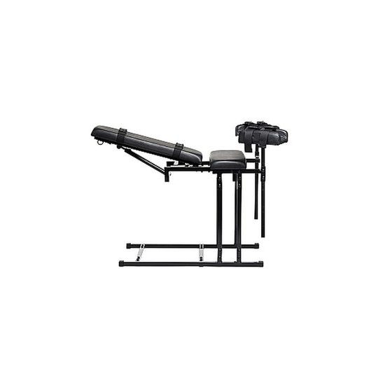 Master Series Leg Spreader Obedience Chair with Sex Machine