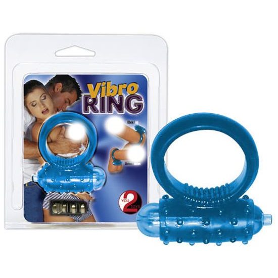 Vibro Ring Blue - niebieski wibrujący pierścień