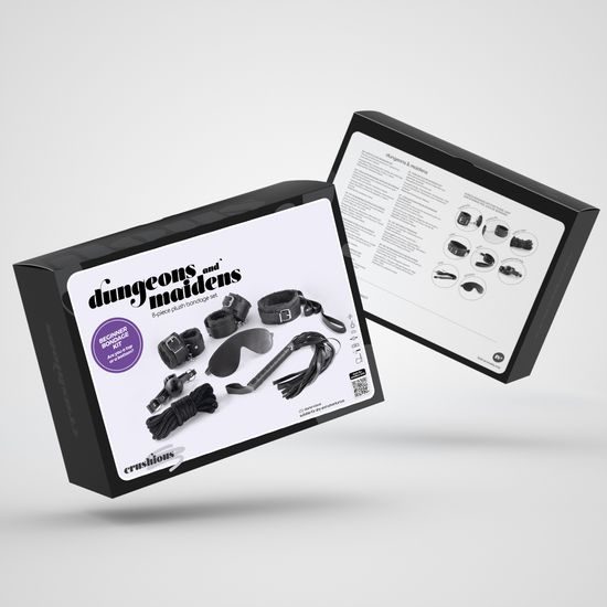 Crushious Dungeons & Maidens BDSM Kit Black