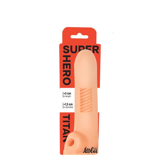 Lola Games Penis sleeve Super Hero Titan Beige
