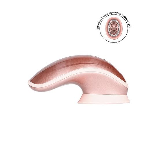 Shots Innovation Twitch Hands-Free Suction & Vibration Toy RoseGold