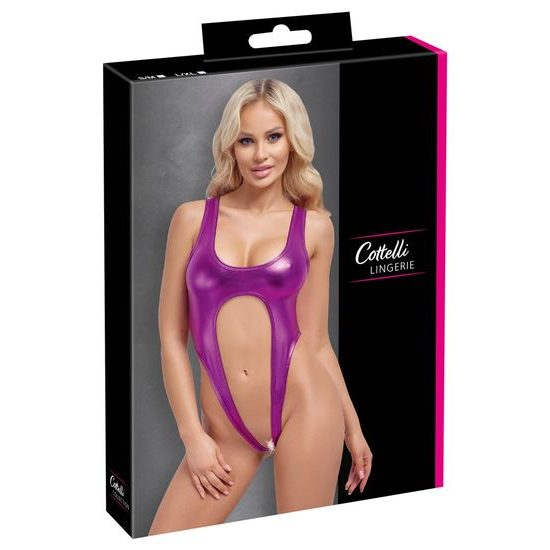 Cottelli Open Buttock Mettalic Body 2644487 Purple