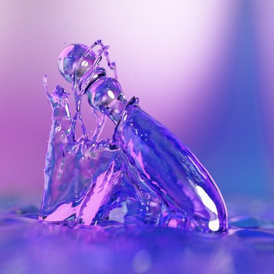 Biird Cecii Violet – Luxury Glass Massage Wand and Dildo (16 × 3 cm)