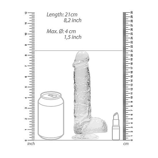 Shots REALROCK Realistic Dildo with Balls 19 cm