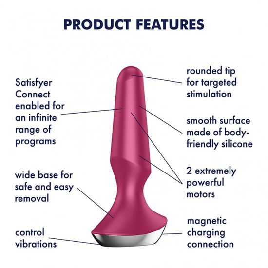Satisfyer Plug Ilicious 2 malinový