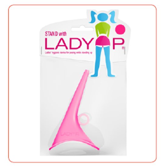 Funnel for women to urinate pink