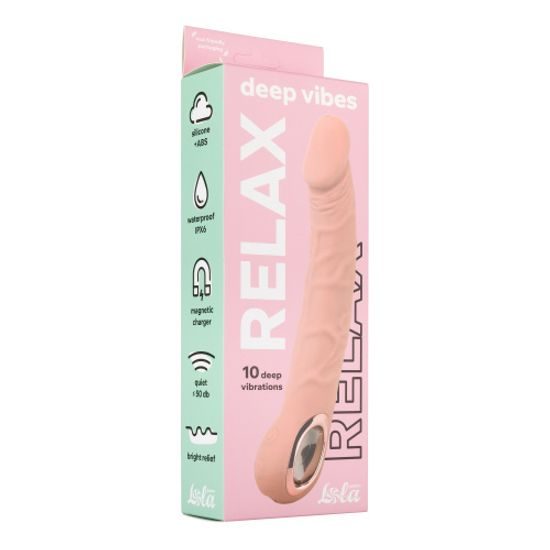 Lola Games Rechargeable Vibrator Deep Vibes Relax Flesh