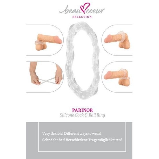 beau coeur Parinor Silicone Cock & Ball Ring
