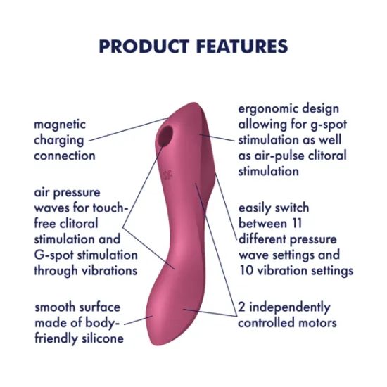 Satisfyer Curvy Trinity 3 červený