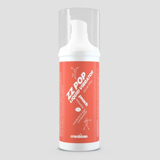 Crushious Zz Pop Liquid Vibrator Peach Aroma 30ml