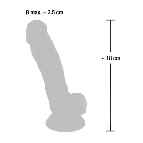 Medical Silicone Dildo 18 cm