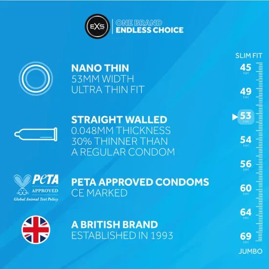 EXS Nano Thin 12 ks (bez krabičky)
