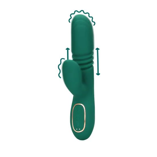 Loveline Thrusting and Warming Rabbit Vibrator - Ancient Sea