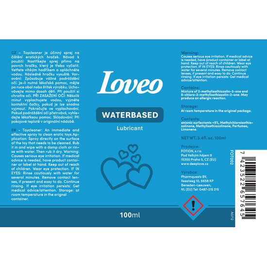 LOVEO Waterbased Lubricant 100ml
