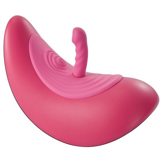 VibePad Rideon pulzující houpačka pro stimulaci G bodu a klitorisu růžová