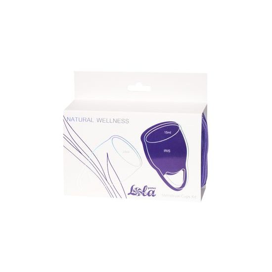 Lola Games Sada menstruačních kalíšků Natural Wellness 2 ks modrý