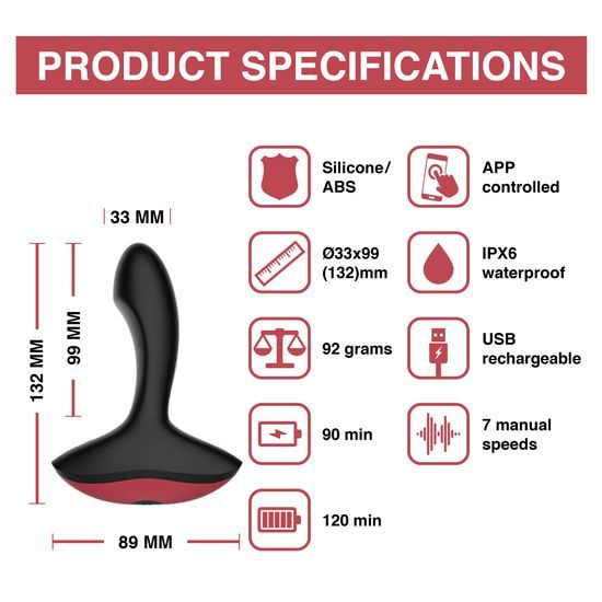 Magic Motion Solstice App Controlled Prostate Vibrator