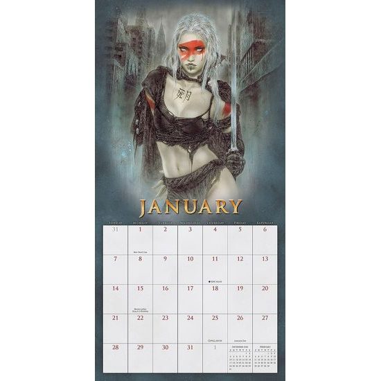FANTASY ART OF ROYO - OFFICIAL 2024 CALENDAR (sleva - naražený roh)