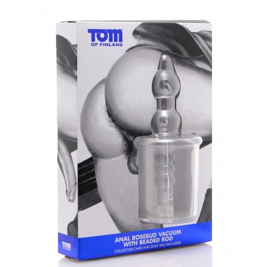 Tom of Finland Anal Rosebud Vacuum with Beaded Rod