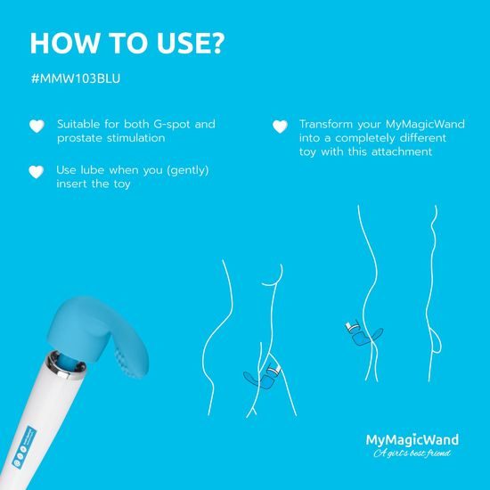 MyMagicWand Приставка за G-точка синя
