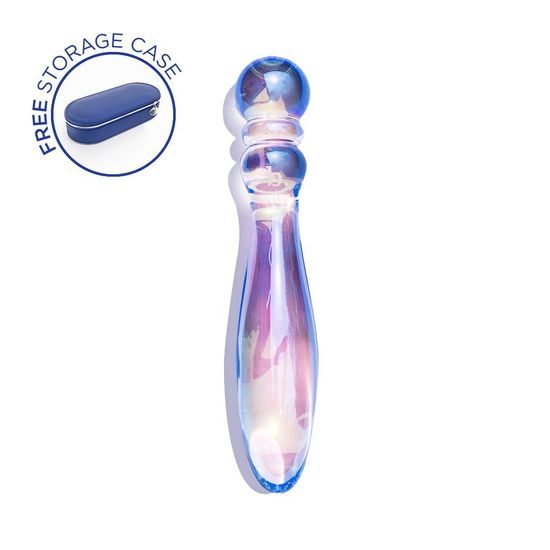Biird Cecii Violet – Luxury Glass Massage Wand and Dildo (16 × 3 cm)