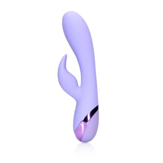 Loveline Smooth Silicone Rabbit Vibrator - Digital Lavender