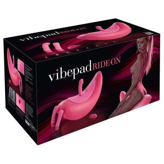 VibePad Rideon pulzující houpačka pro stimulaci G bodu a klitorisu růžová