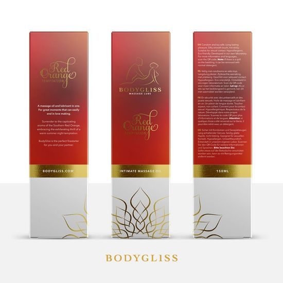BodyGliss Massage Collection Silky Soft Oil Red Orange 150 ml
