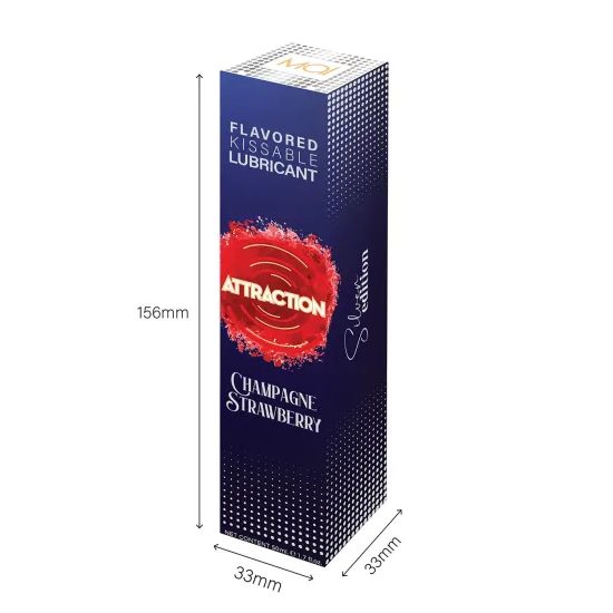 Mai Attraction Kissable Lubricant Champagne Strawberry Flavor 50Ml