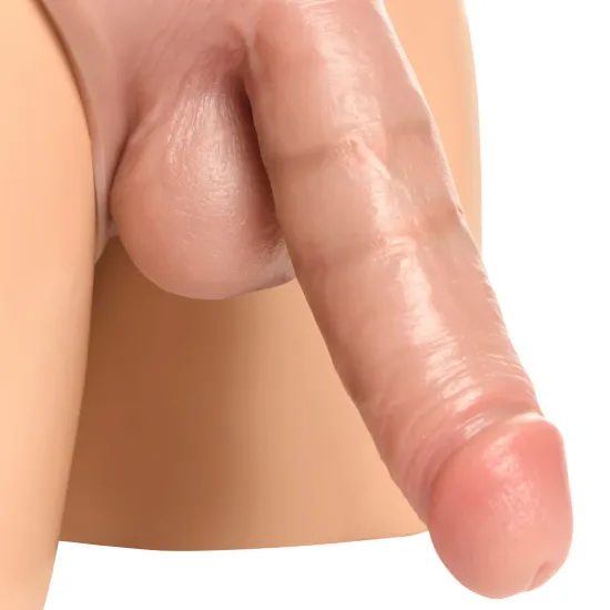 Master Series Thick Hollow Silicone Strap-On - 8" / 20 cm