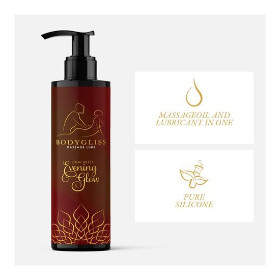 BodyGliss Intimate Massage Oil Chai Bliss Evening Glow 150 ml