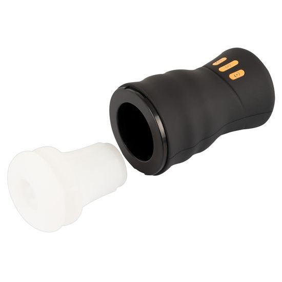 You2Toys Gyro otáčivý vibrující masturbátor černý