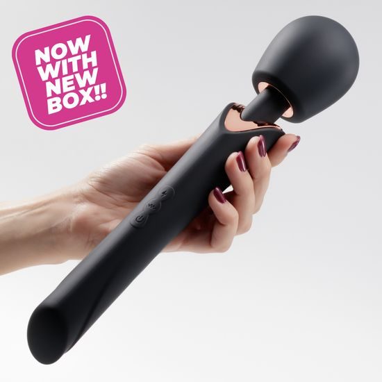 CRUSHIOUS HOLLY RECHARGEABLE WAND MASSAGER BLACK