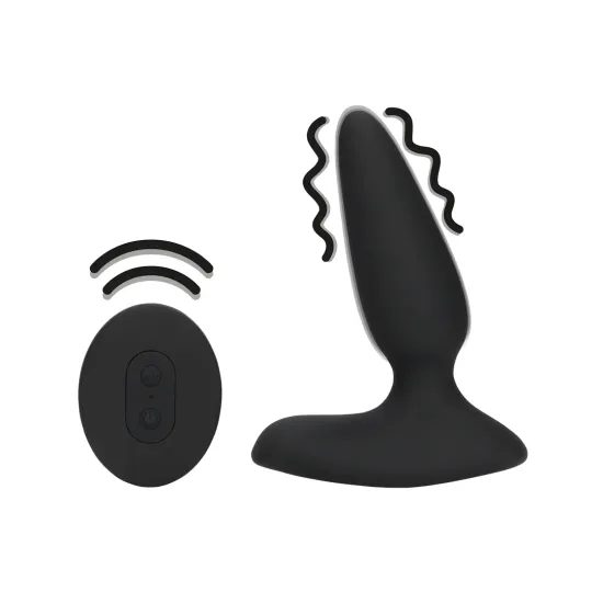 Loveline Smooth Vibrating Anal Plug with Remote Control