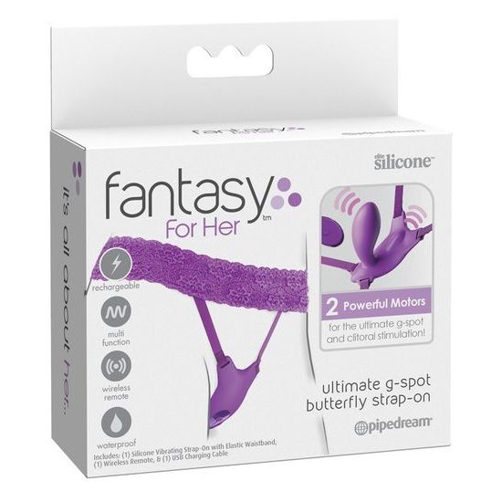 Pipedream Fantasy For Her Ultimate G-Spot Butterfly Strap-on