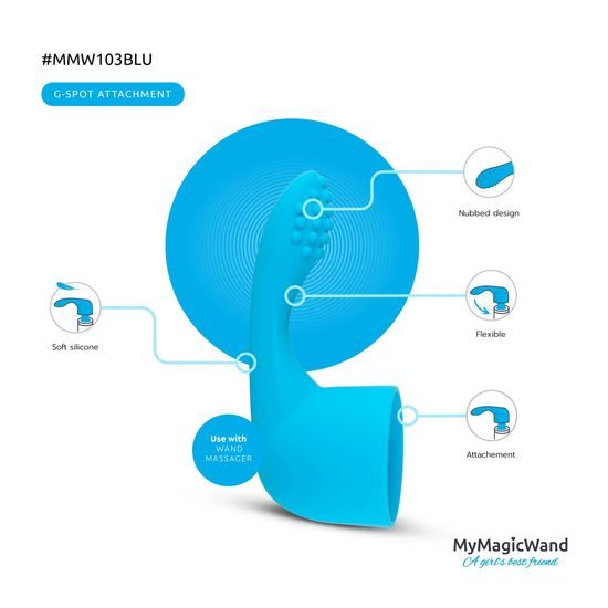 MyMagicWand Приставка за G-точка синя
