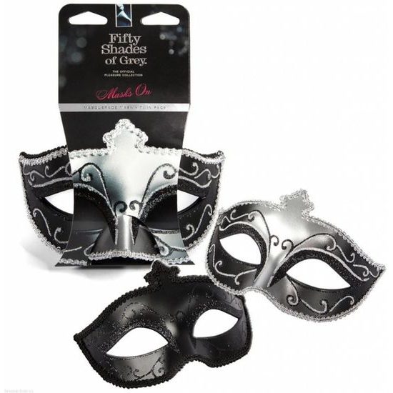 Fifty Shades of Grey Masquerade Mask Twin Pack Sada dvou luxusních masek na oči